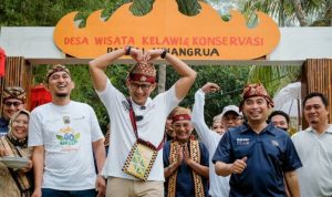 Sandiaga Salahuddin Uno Mengapresiasi Desa Wisata Kelawi, Bakauheni Lampung