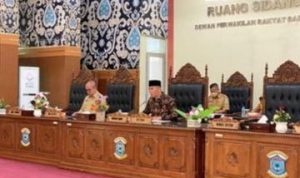 Rapat Paripurna kesembilan IX Masa Persidangan III Dipimpin Ketua DPRD Pangkalpinang Abang Hertza