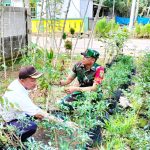 Komsos Wilayah Binaan, Babinsa Ajak Warga Manfaatkan Lahan Kosong