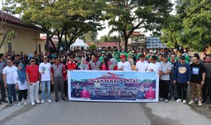 Sambut Hari Bhayangkara, Polres Jeneponto Gelar Olahraga Bersama