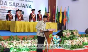 Pj Gubernur Ajak Wisudawan Unmuh Babel Jaga Integritas dan Membangun Daerah 