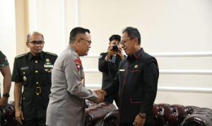 Mingrum Gumay Ketua DPRD Provinsi Hadiri Pisah Sambut Mapolda Lampung