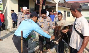 Polres Metro Laksanakan Sholat Idul Adha 1444 H dan Penyembelihan Hewan Qurban