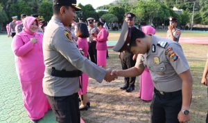 34 Personil Polres Bangka Selatan Naik Pangkat