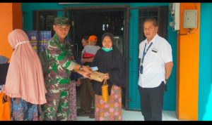 Babinsa Koramil 2303/Pulomerak, Puan Ter Pendampingan Pemberian Set Top Box