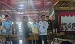 Diwakili Kasubsi Pelayanan, Rutan Sukadana Hadiri Rapat Pleno Terbuka Rekapitulasi DPSHP Ahir KPU