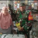 Babinsa Koramil 2305/Cinangka, Puan Ter Pendataan Harga Minyak Goreng