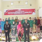 Dandim 0429/Lamtim Hadiri Upacara dan Syukuran HUT Bhayangkara ke-77 Polres Lamtim