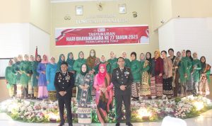 Dandim 0429/Lamtim Hadiri Upacara dan Syukuran HUT Bhayangkara ke-77 Polres Lamtim