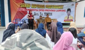 FX Siman Anggota DPRD Provinsi Lampung Jaring Aspirasi Masyarakat di Pekon Keputran