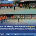 Sebelum Memulai Aktivitas Kerja, Rutan Kelas IIB Sukadana Bangun Disiplin Tamping WBP 