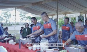 Pj Gubernur Suganda Silaturahmi dan Koordinasi dalam Kegiatan Gowes Sehat Bersama BI Kep. Babel