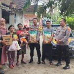 Lala, Balita yang Sakit Jantung Dikunjungi Polsek Pasir Sakti