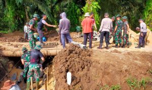 Permudah Akses, Satgas TMMD 117 Terus Kebut Pembangunan Gorong-gorong