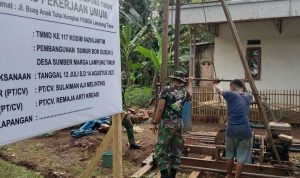 Atasi Kesulitan Air, Satgas TMMD 117 Bangun Sumur Bor