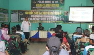 Kolaborasi dengan BNN Lamtim, Satgas TMMD Gelar Sosialisasi Bahaya Narkoba