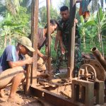 Meskipun Terkendala Alam, TMMD 117 Terus Kebut Pengerjaan Sumur Bor
