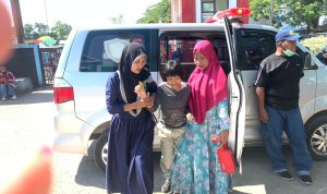 PKM Pattassang,Turunkan Timnya Jemput Nur Afiah, untuk Diantar Kontrol di RSUD Pajonga