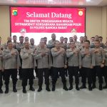 Anggota Satuan Samapta Polres Bangka Barat Melaksanakan Kegiatan Bintek Pengamanan Wisata dari Dit Pamobvit Korsabhara Baharkam Polri