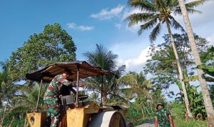 Percepat Pembangunan Onderlagh, TMMD 117 Kodim 0429/Lamtim Datangkan Wales