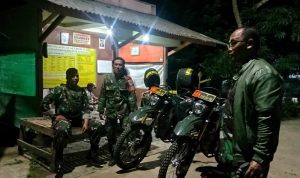 Cegah Kejahatan Jalanan, Koramil 2305/Cinangka Gelar Patroli Rutin