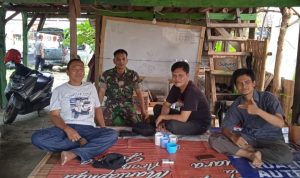 Babinsa Koramil 2301/Cilegon, Komsos Membahas Tentang Keamanan dan Siskamling