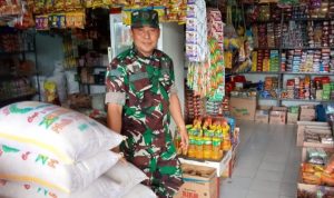 Babinsa Koramil 2305/Cinangka, Puan Ter Pendataan Harga Bahan Pokok