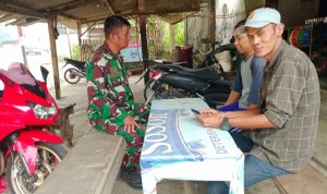 Babinsa Koramil 2302/Bojonegara, Komsos Terkait Rencana Gotong Royong