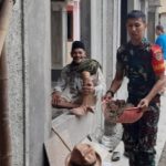 Babinsa Koramil 2307/Ciwandan Karbak Pembangunan Rumah Warga