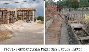 Renovasi Pagar Kantor Bupati Basel Telan Rp 5 Milyar, Mandor Pastikan Kualitas Terjamin