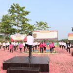 Bersama Jajaran, Kapolres Pesawaran Gelar Senam dan Perlombaan