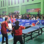 Senen Mustakim Ketua Bapor Korpri Lampung Saksikan Langsung Pertandingan Cabor Tenis Meja Kelas Eksekutif di Semarang