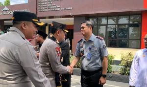 Abdul Aziz Kepala Rutan Sukadana Hadiri Kunker Polda Lampung di Polres Lamtim