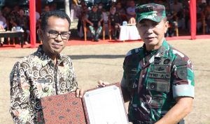 Pj. Bupati Takalar hadiri Penutupan TMMD Reguler ke 117 Kodim 1426/Takalar Korem 141/Toddopuli