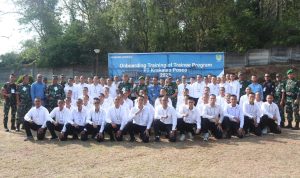 Kodim 0623/Cilegon Gelar Kegiatan Pembinaan Mental dan Kedisiplinan Bagi Calon Karyawan Apprentice Trainee PT. Krakatau Posco