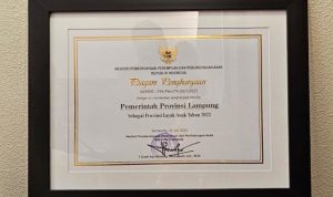 Prov Lampung Kembali Meraih Penghargaan Provila dari Kementrian PPPA RI