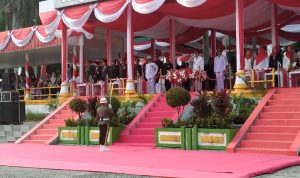 Penurunan Bendera Pusaka Berjalan Lancar, Ini Pesan Wakil Wako Pangkalpinang 