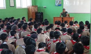 Peduli Generasi Muda, Batuud Koramil 15/PS Berikan Materi Wasbang