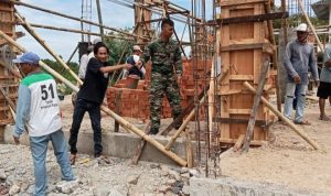 Babinsa Koramil 2301/Cilegon, Karbak Giat Pembangunan Tempat Ibadah