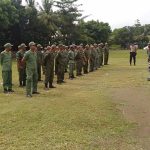 Babinsa Koramil 2307/Ciwandan, Bintahwil Memberikan Materi PBB Dasar