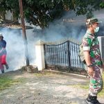 Babinsa Koramil 2303/Pulomerak, Bintahwil Penyemprotan Fogging