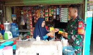 Babinsa Koramil 2305/Cinangka, Puan Ter Pendataan Harga Minyak Goreng