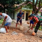 Babinsa Koramil 2302/Bojonegara, Karbak Pembangunan Perataan Jalan