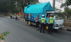 Ops Zebra Krakatau 2023: Satlantas Polres Metro Intensif Berikan Teguran dan Himbauan Truk ODOL