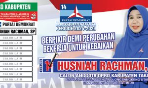 Tagline “Berfikir Demi Perubahan, Bekerja untuk Kebaikan”, Husniah Rachman Siap Bertarung dan Menang ke- 3 Kalinya di Pilcaleg 2024 Takalar 