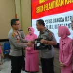Kapolres Bangka Barat Pimpin Kenal Pamit Wakapolres Beserta PJU Polres yang Alih Tugas