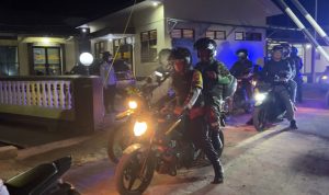 Ciptakan Metro Kibang Kondusif, Sinergitas TNI-Polri Gelar Patroli Bersama