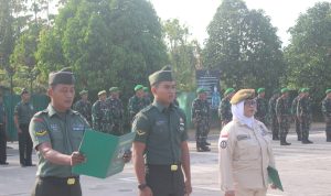 Gelar Upacara Bendera Bulanan, Irup Bacakan Amanat Pangdam II/Sriwijaya