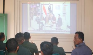 Kodim 0429/Lamtim Serentak Nobar Talkshow Pangdam II/Swj Bersama Pal TV
