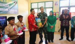 Kodim 0429/Lamtim Turut Sukseskan Launching Program Masuk Dapur Sekolah